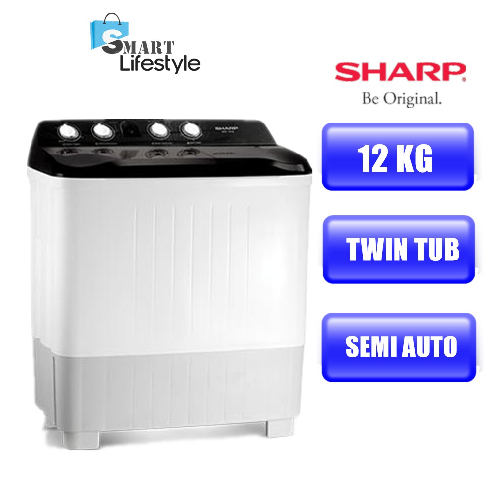 Sharp Semi-Auto Washing Machine (12kg) EST1216 | Shopee Malaysia