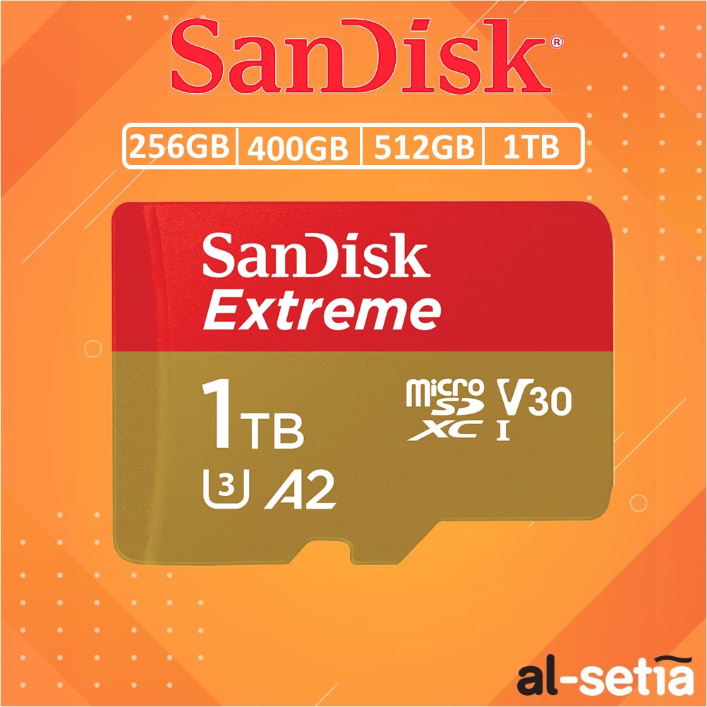 Sandisk Extreme Micro Sd Memory Card 256gb 400gb 512gb 1tb 160mb S Microsdxc Uhs I V30 U3 Memory Card Shopee Malaysia