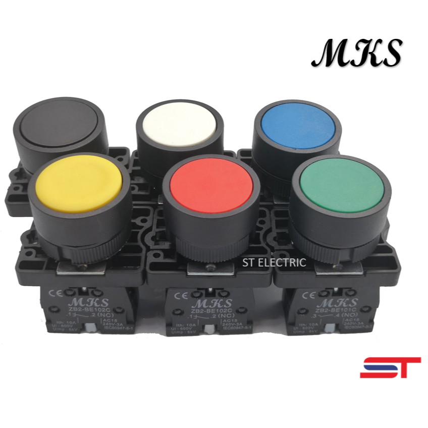 MKS 22mm PUSH BUTTON SWITCH XB2EA11/21/31/42/51/61 WITH 1 CONTACT NO/NC BLOCK Shopee Malaysia