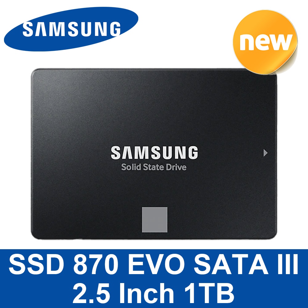 SAMSUNG 870 EVO MZ-77E1T0BW 1TB 2.5Inch Hard Drive Memory Storage ...