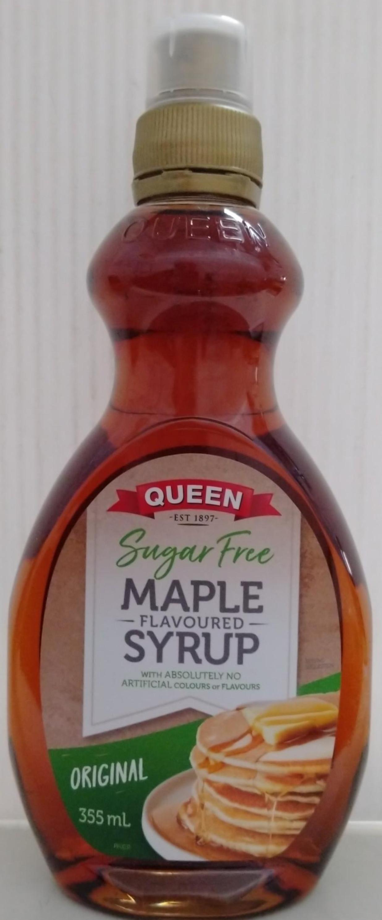 QUEEN MAPLE FLAVOUR SYRUP SUGAR FREE 355ML Shopee Malaysia