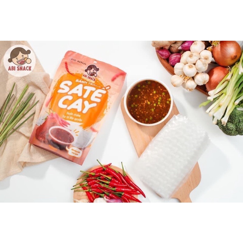 Sa Abi spicy satay rice paper