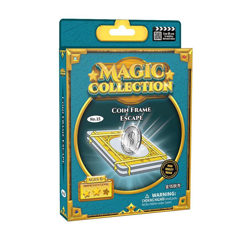 [Babao] [Magic 15] Coin Frame Escape Magician Kids Magic Set Trick Kit Tricks Toy