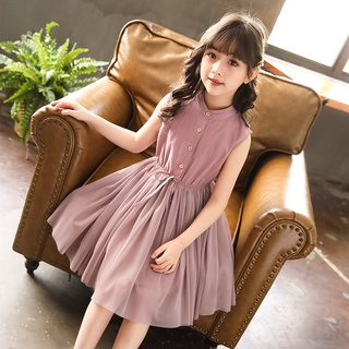 [Ready Stock]Girls Fashion 3-16 Years Girls' summer dress little girls' summer princess dress children's dress