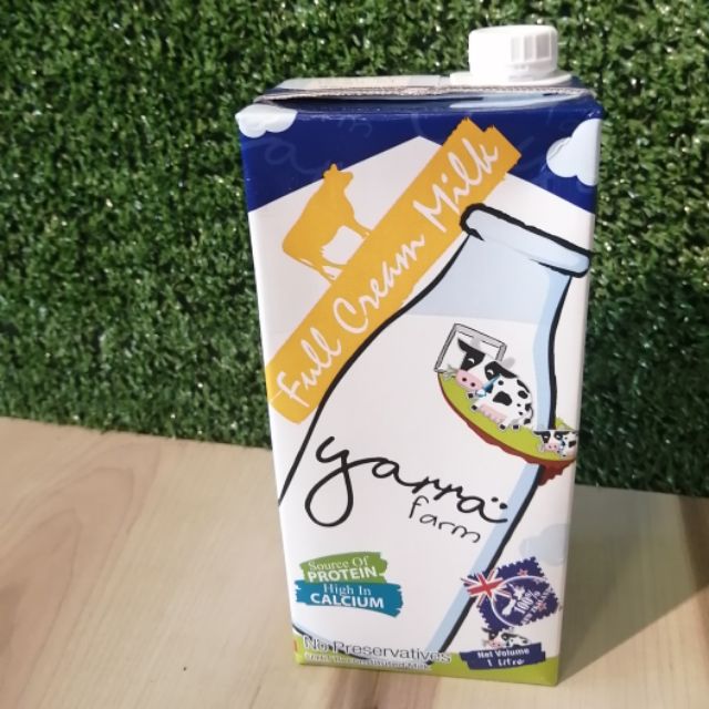 Ready Stock Shipping 24h Farm Fresh Yarra Milk 1l Full Cream Milk 现货鲜奶 1litter Shopee Malaysia