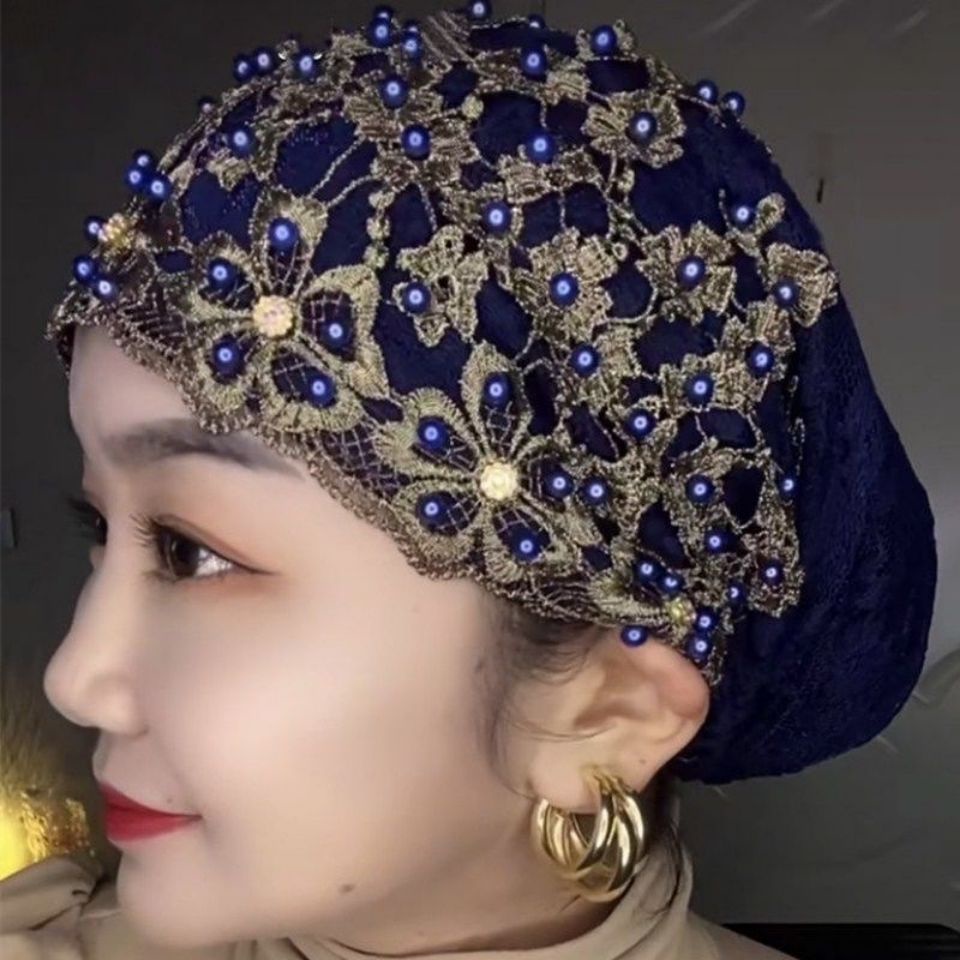 Mousse Spring, Topi Musim Panas Dan Musim Luruh, Tudung Kewarganegaraan Hui, Model Ibu, Kasa Mudah, Wanita Musim SejukMousse Spring, Summer And Autumn Hats, Hui Nationality Hoods, Mother Models, Convenient Gauze, Winter Women