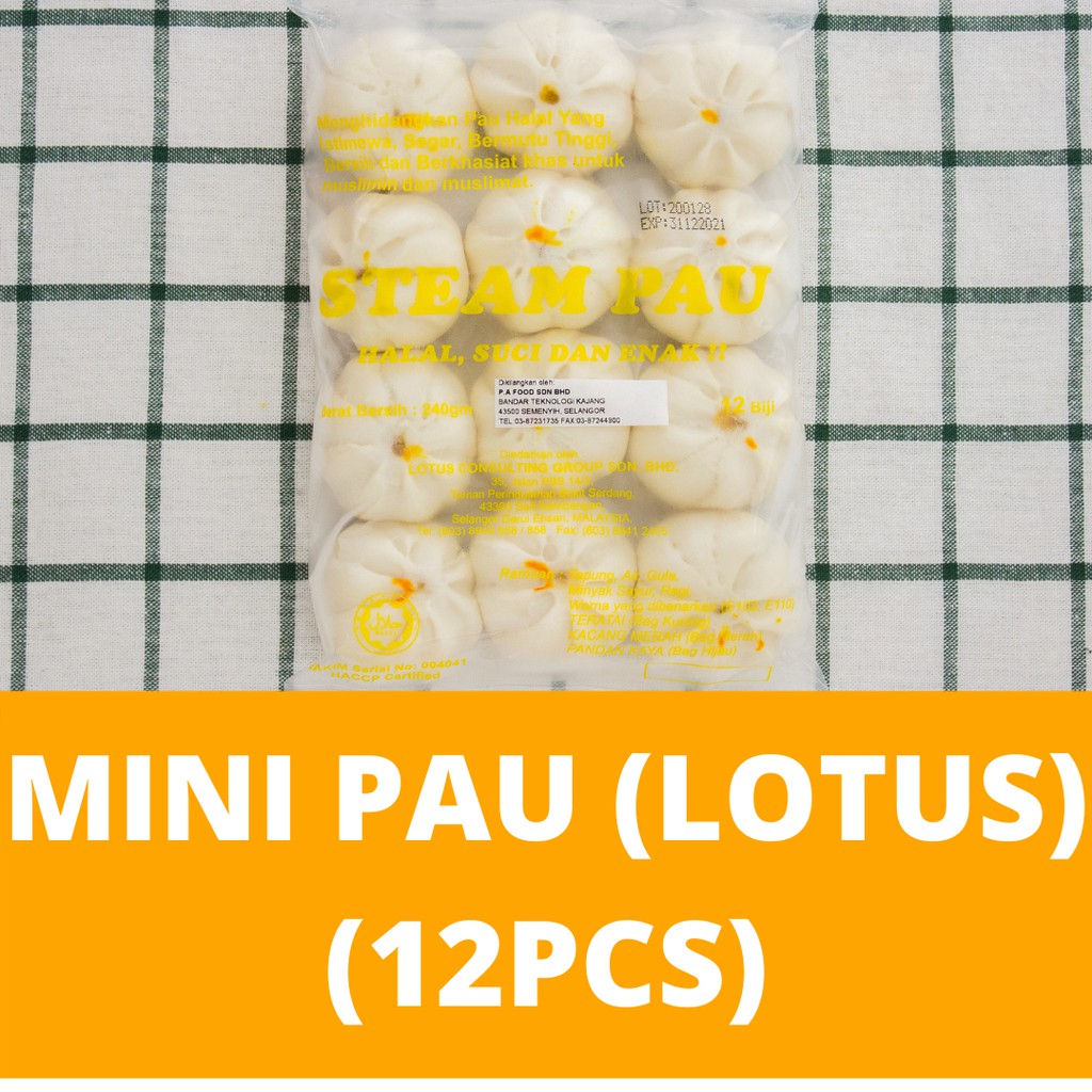 Buy Mini Pau Lotus 12pcs 莲蓉包 Lox Malaysia Frozen Lotus Pau Pau Teratai Seetracker Malaysia