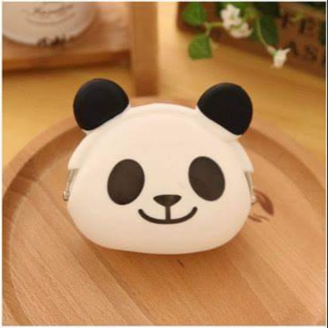 Cute Panda Silica Gel Coin Bag