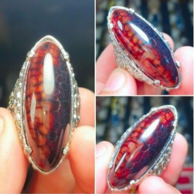 Buy Sulaiman Pandanus Stone Ring Dragon Scales  SeeTracker Malaysia