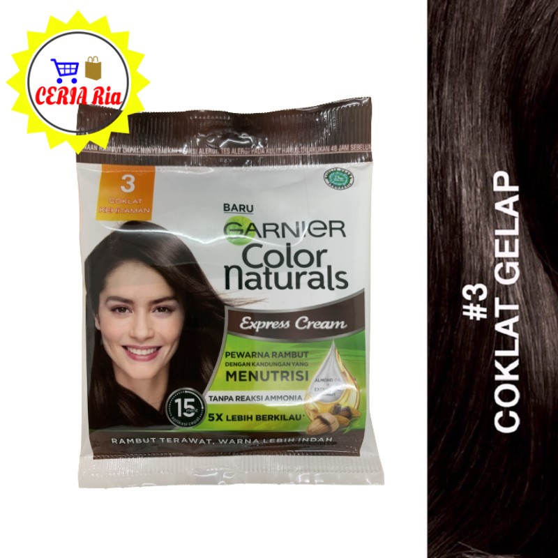 GARNIER HAIR COLOR NATURA / HAIR DYE COLOUR / PERWARNA RAMBUT (SACHET) |  Shopee Malaysia