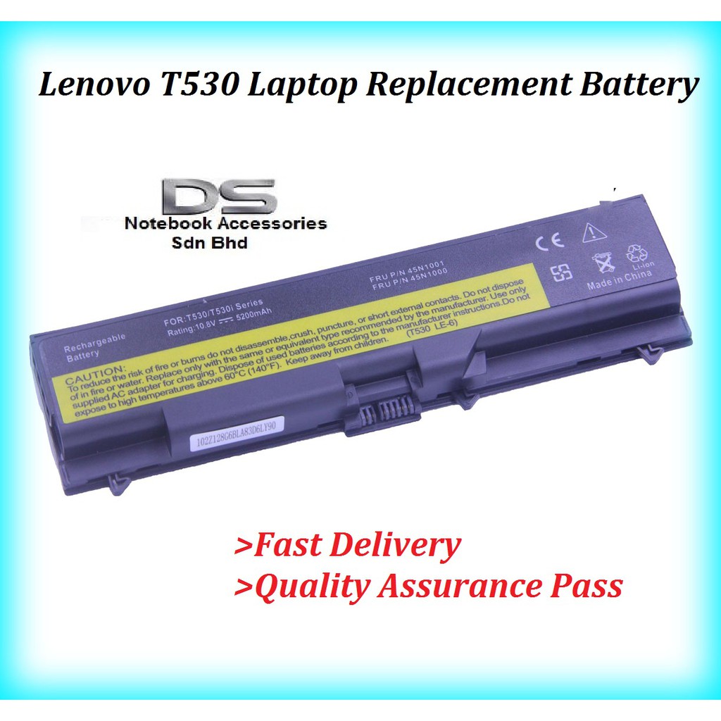 Lenovo Thinkpad L430 L510 L512 L5 L530 T4 T4i T430 T430i T510 T510i Replacement Battery Lenovo T530 Battery Shopee Malaysia