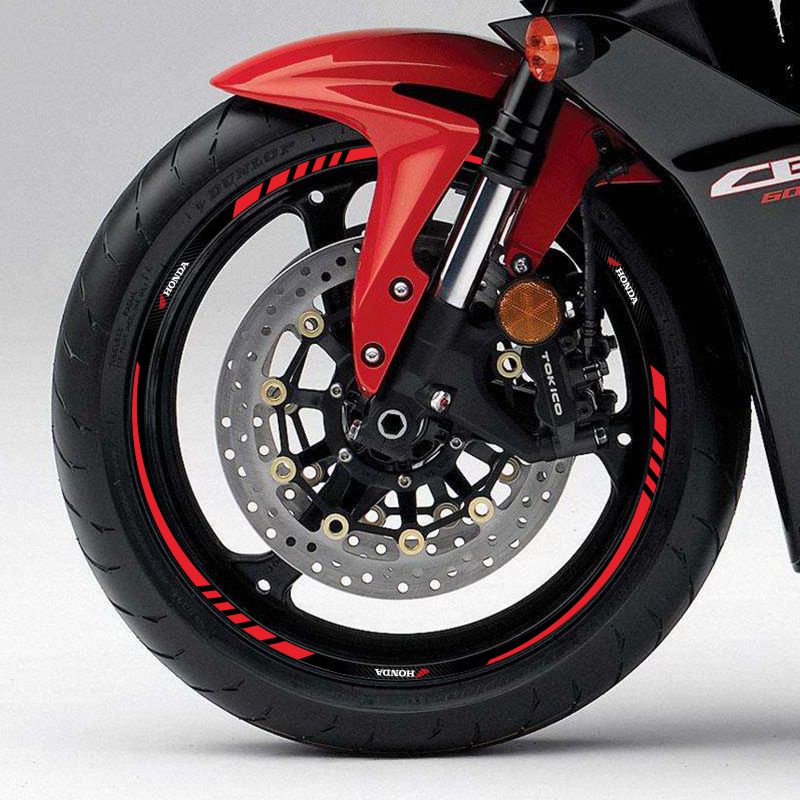 17 Inch Motorcycle Wheel Rim Sticker Reflective Waterproof Decorative