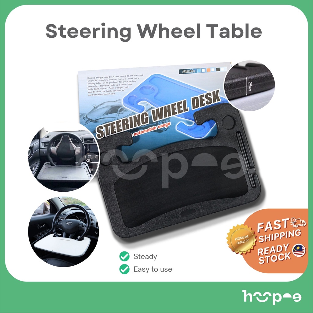 Meja Stereng Kereta Car Steering Wheel Table Tray Portable Car Steering