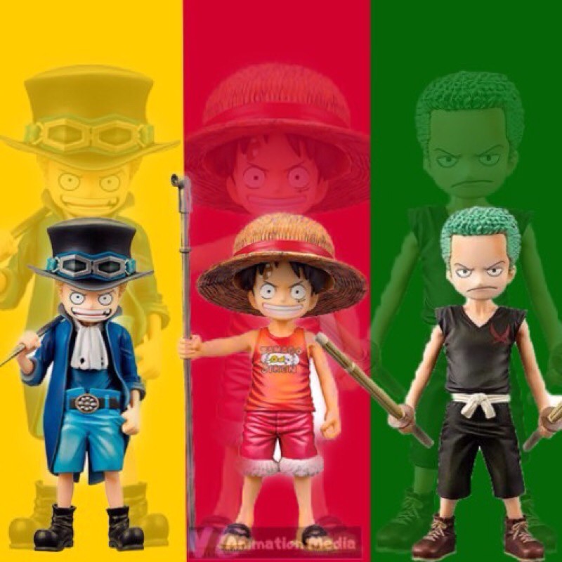 (Ready Stock) One Piece DX Childhood Anime Action Figure Luffy Zoro Sanji Sabo Ace Shopee Malaysia