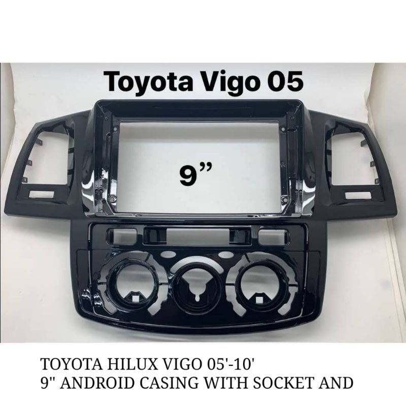 TOYOTA HILUX VIGO 05 10 9 ANDROID CASING WITH SOCKET Shopee Malaysia