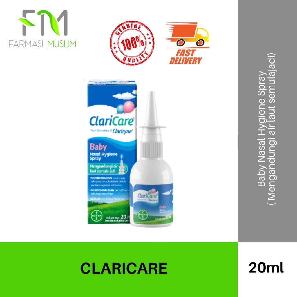 CLARICARE BABY NASAL HYGIENE SPRAY 20ML | Shopee Malaysia