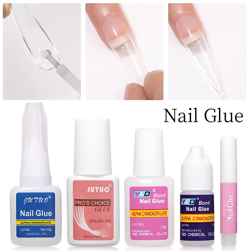 1PC 2g/3g/7g/10g Nail Glue Fast Drying for False Nail Tips Nail Rhinestone  Decoration Glue Adhesive Nail Care Tools | Shopee Malaysia