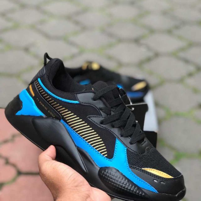 Puma RSX Black Blue! | Shopee Malaysia