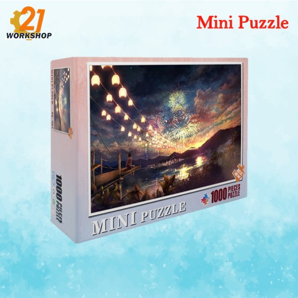 (Ready Stock) 1000 PCS Puzzle Mini Puzzle / 1000 Pieces Puzzle Scenery Painting Puzzle Colorful Firework