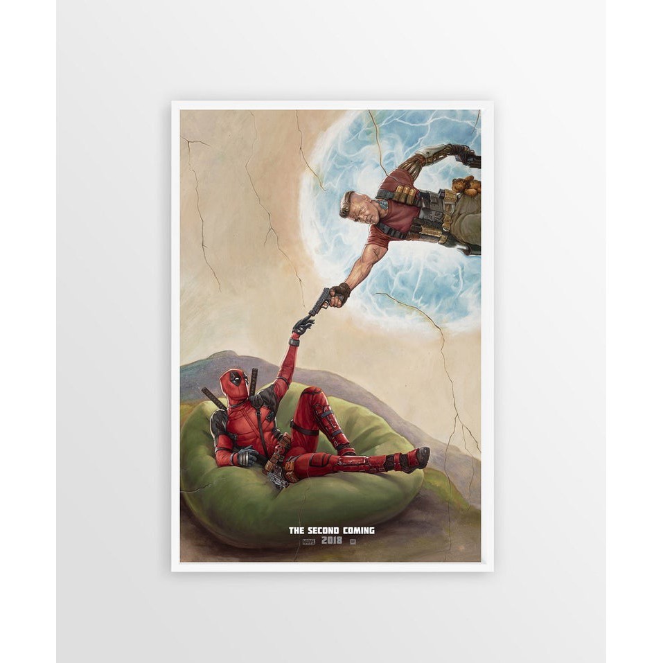 READY STOCKDeadpool 2 Poster Film Ryan Reynolds 2018 Superheroes Movie Film Poster Wall Decor Marvel Michealangelo