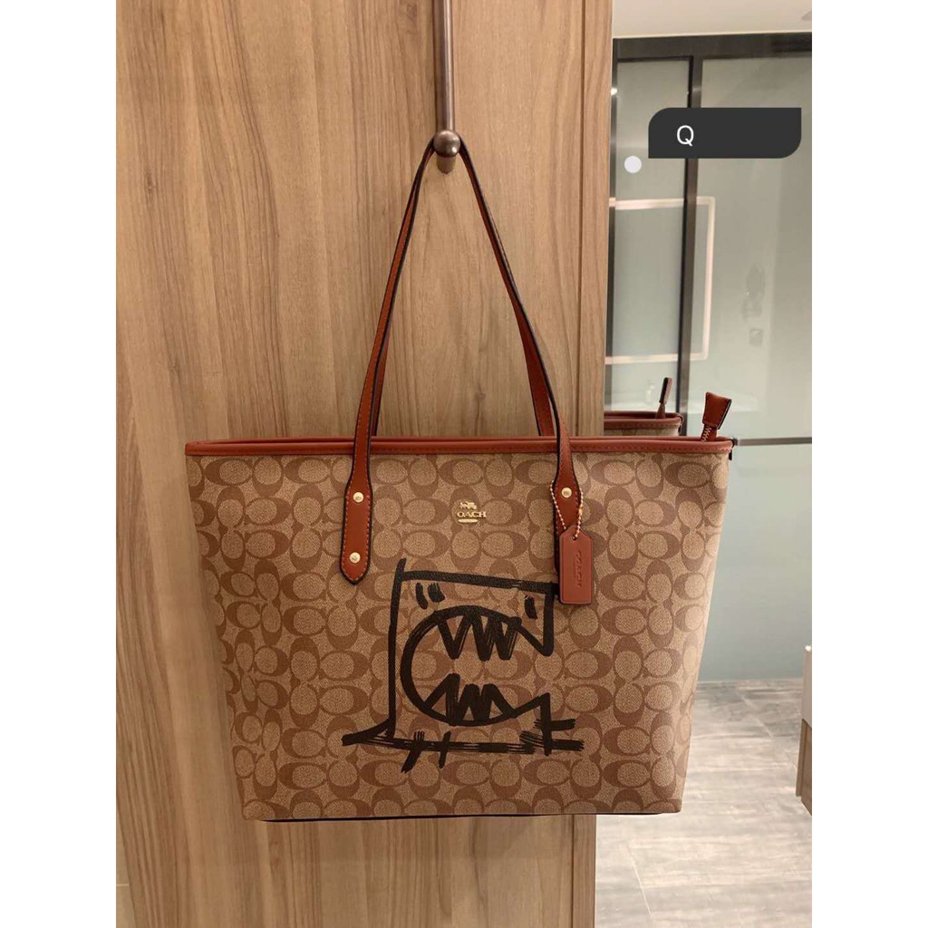 COACH little monster shopping bag counter new Tote bag 20ss women's  shoulder bag handbag | Shopee Malaysia