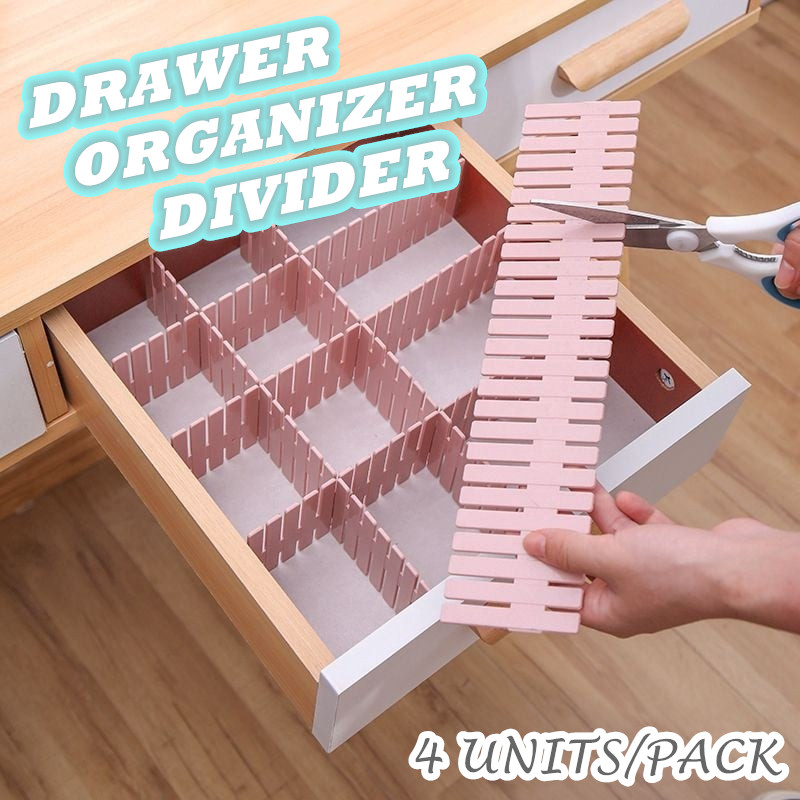 DIY Plastic Grid Drawer Divider Partition Adjustable Sock Underwear