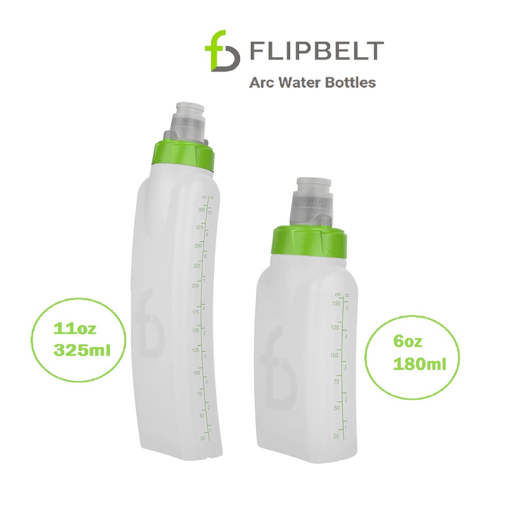 FlipBelt Arc Water Bottles Portable Lightweight Running Water Bottle