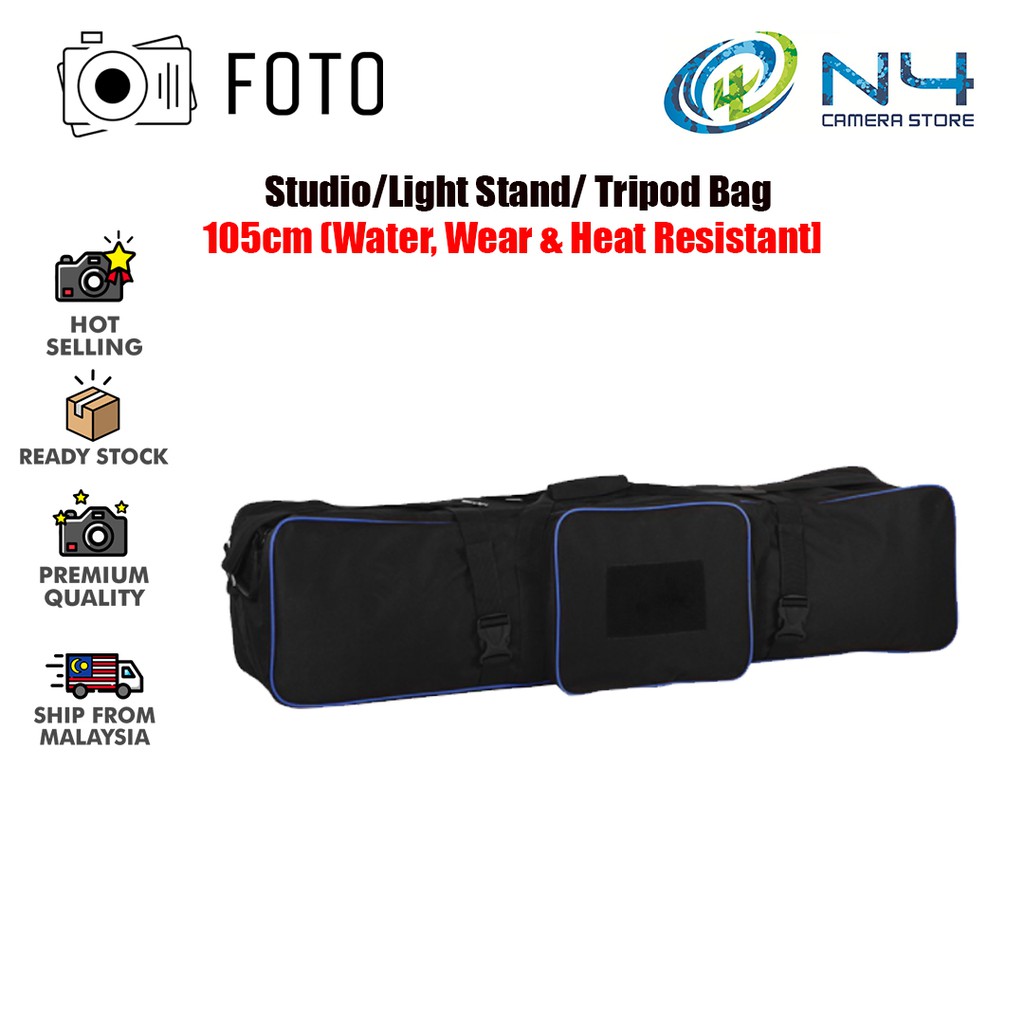 Foto 110cm Photography Light Equipment Padded Waterproof Partition Carrying  Bag Case Studio Equipment Light Stand Bag | Shopee Malaysia