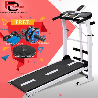 FDS Running Manual Treadmill (Premium) Multi-Function Home 