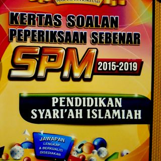 Pendidikan Syariah Islamiah Spm 2015 2019 Kertas Soalan Peperiksaan Sebenar 2020 Shopee Malaysia