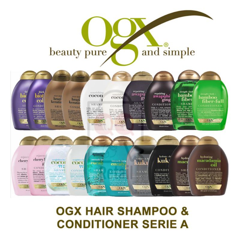 OGX shampoo / conditioner 385ml assorted Shopee Malaysia