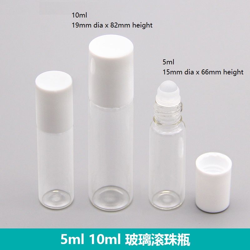 (pg stok) 5ml/10ml transparent glass roller bottle (thick) 5ml/10ml 透明