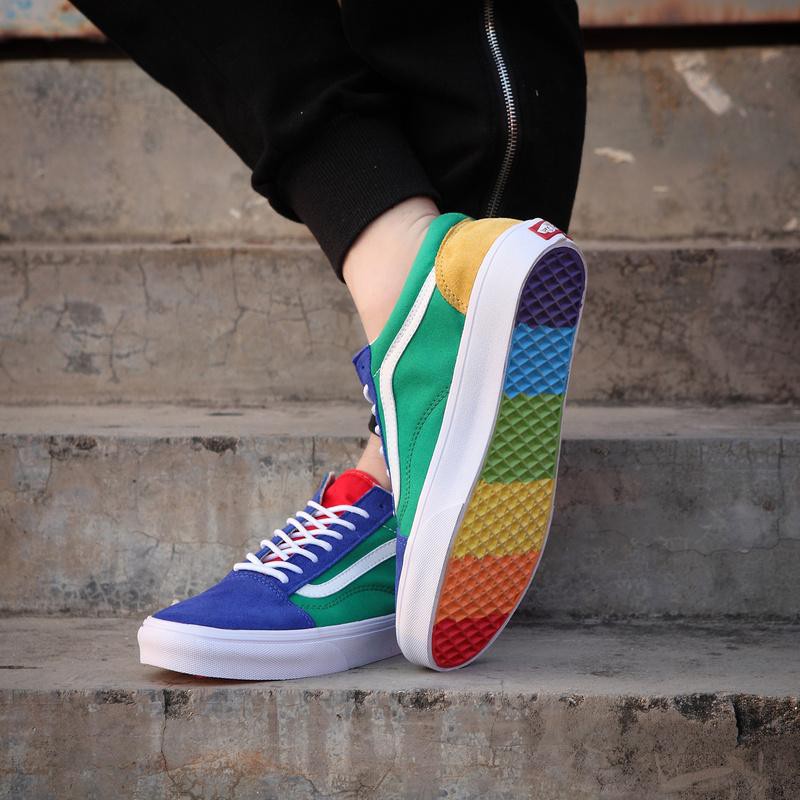 Vans Old Skool 'Yacht Club' Rainbow | Shopee Malaysia