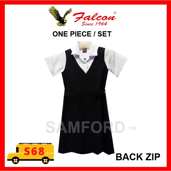 One Piece Primary School Pinafore Sekolah Rendah Pinafore Sepasang 一件式女裝 小学校服 Falcon Shopee Malaysia