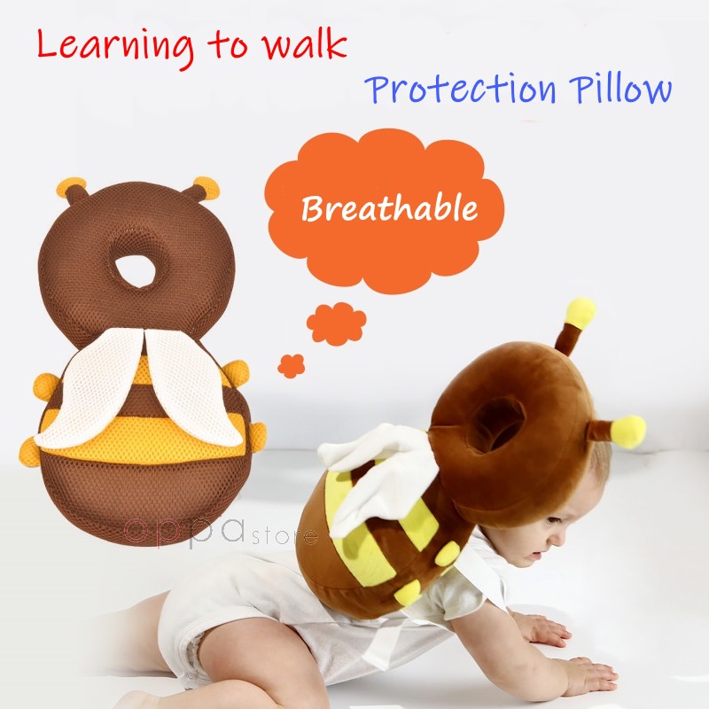 Os Baby Safety Cute Toddler Baby Head Protection Bee Wing Pillow