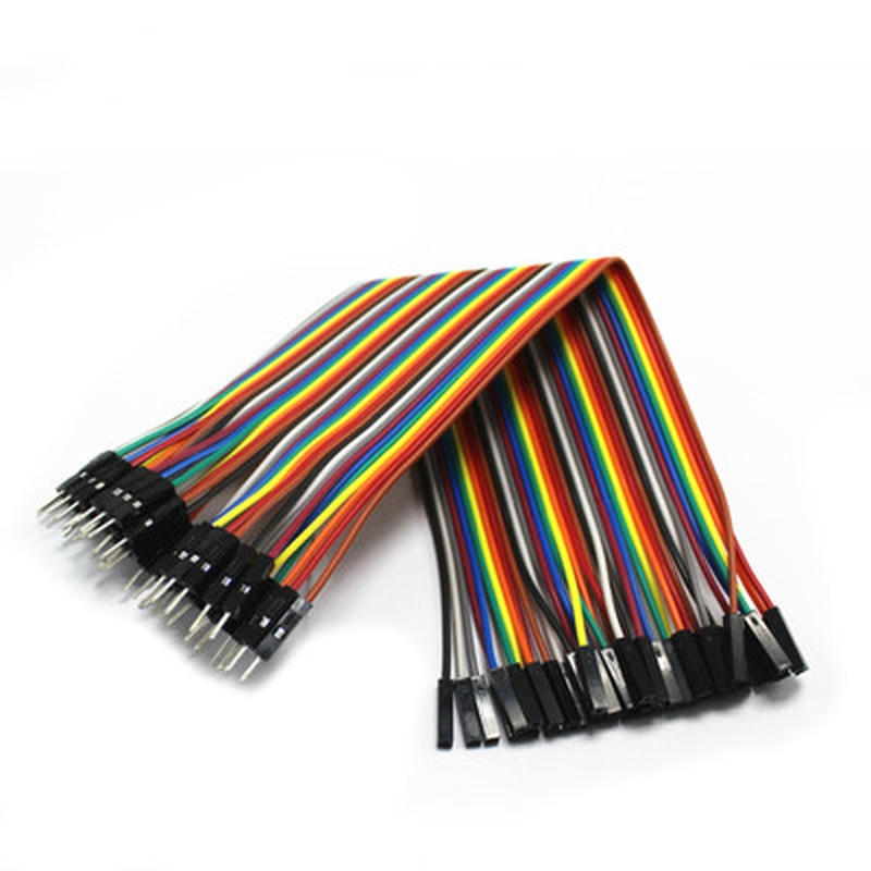 Dupont 40PCS Dupont Wire 2.54mm 20cm Female to Female Jumper Cable Pin Connector 1P-1P 