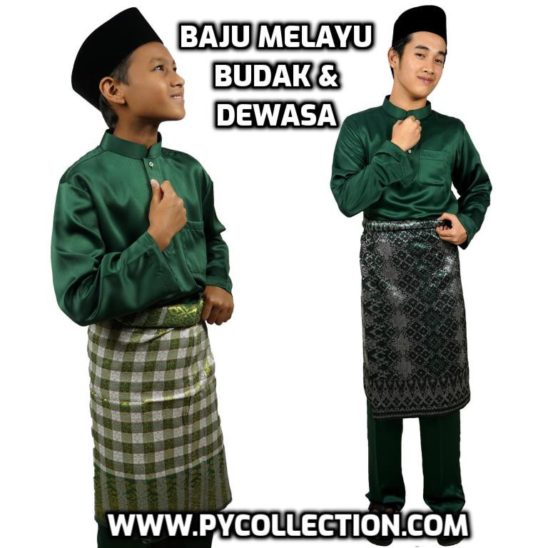 004BM SLIM FIT BAJU MELAYU SOFT COTTON BUDAK DEWASA 