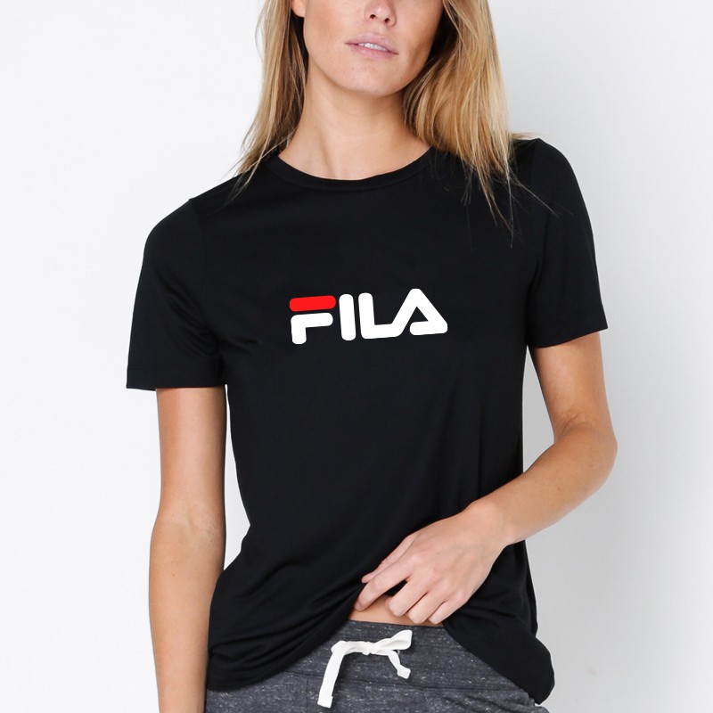 women's fila logo t shirt