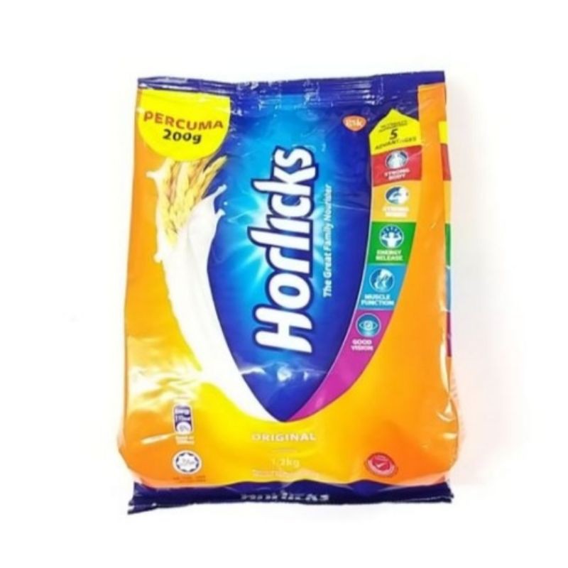 Horlicks Malt Original 1kg FREE 200g (1 2kg) Shopee Malaysia