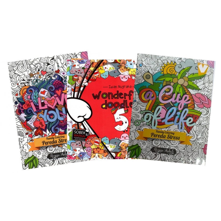 Download Coloring Book For Adult Doodle Coloring Books For Adults 2 Shopee Malaysia