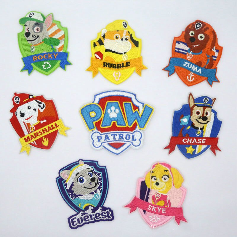 Paw Patrol Embroidery Patch Stranger Things Iron on Patches On Clothes ...