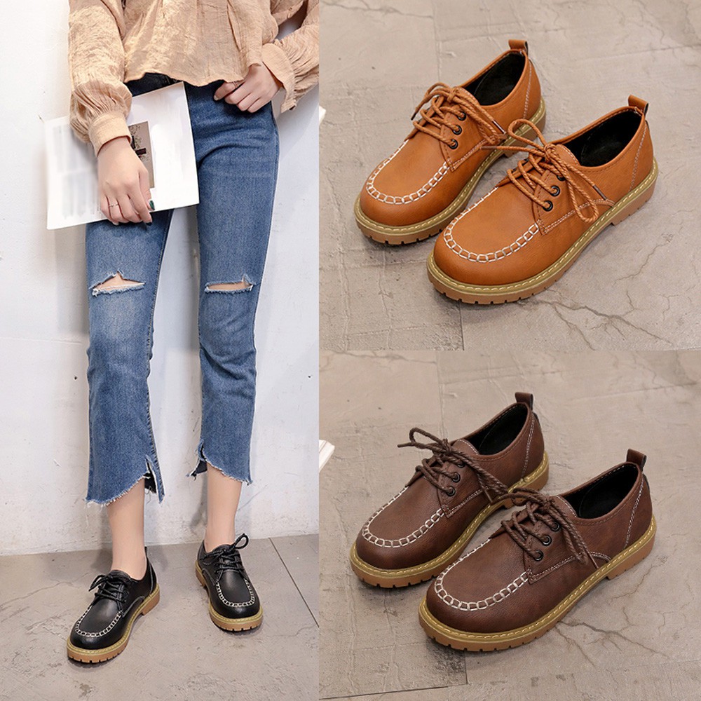 ladies casual lace up shoes