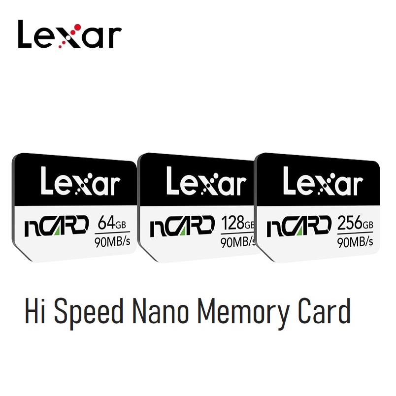 100 Ori original Genuine Lexar nCARD NM Cards Nano Memory Card for
