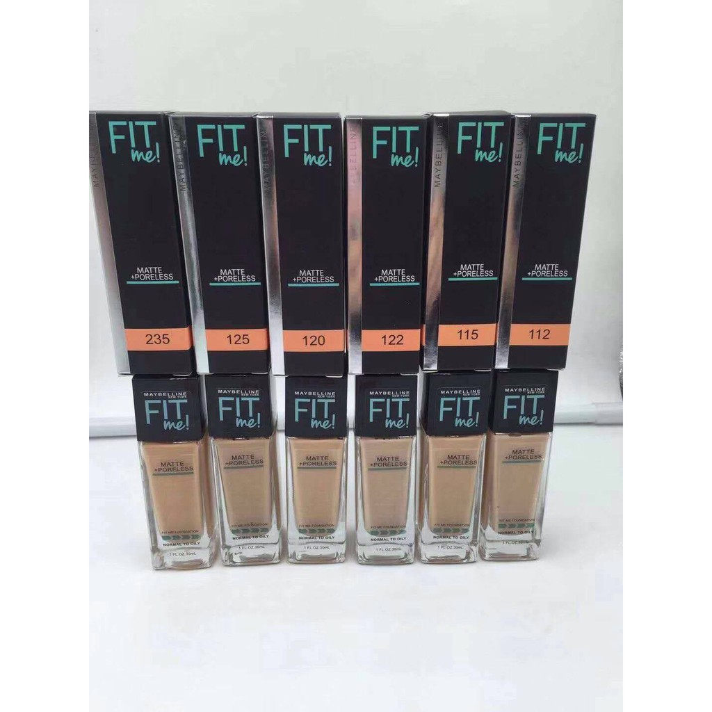 MAYBELLINE FIT ME MATTE FINISH LOOK + PORELESS FOUNDATION ✅ READY STOCK ✅