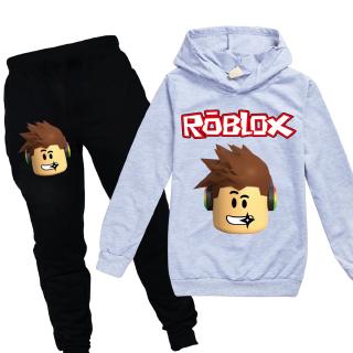 Ready Stocks Roblox Kids Hoodies Pants Suit For Boys And Girls Two Pieces Set Children S Clothing Shopee Malaysia - roblox fade pants