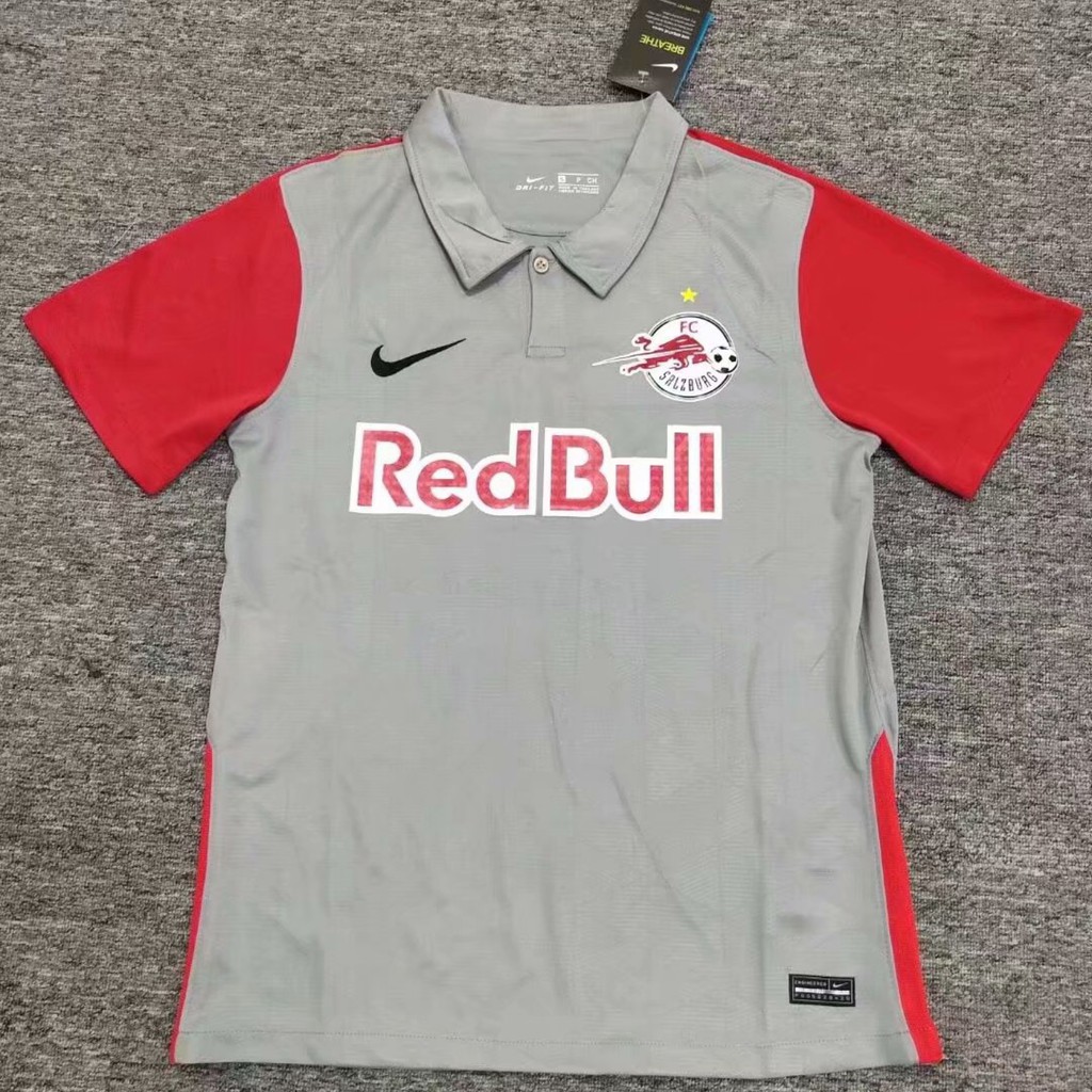 20 21 Top Quality Red Bull Salzburg Home And Away Champions League Football Jerseys Shopee Malaysia