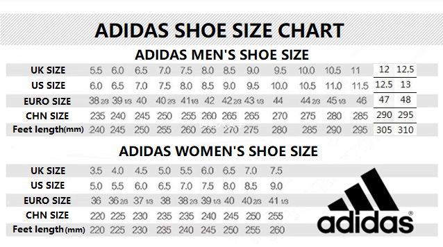 Adidas size chart malaysia online