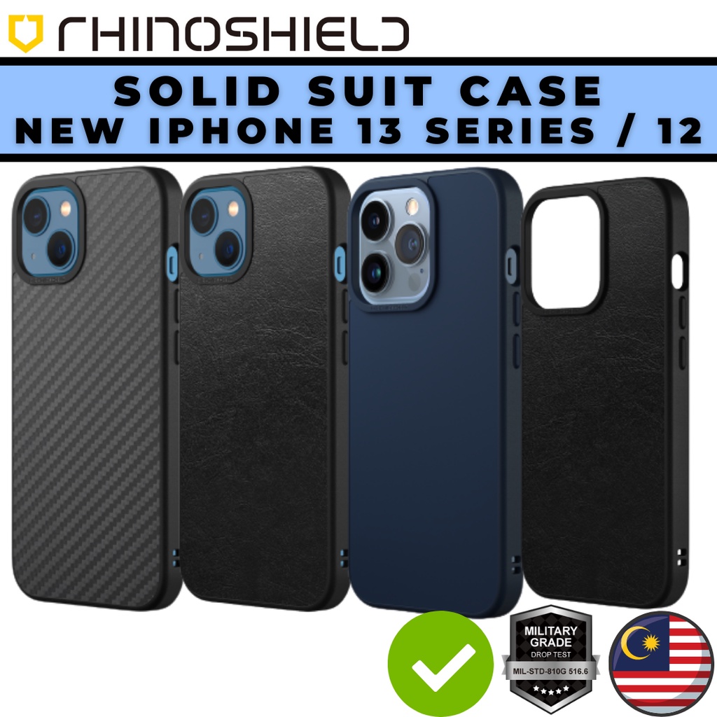 For Him or Her New iPhone 13 12 Pro Max Mini RHINOSHIELD SOLID SUIT Case  Military Grade Shockproof Phone Cover Casing | Shopee Malaysia