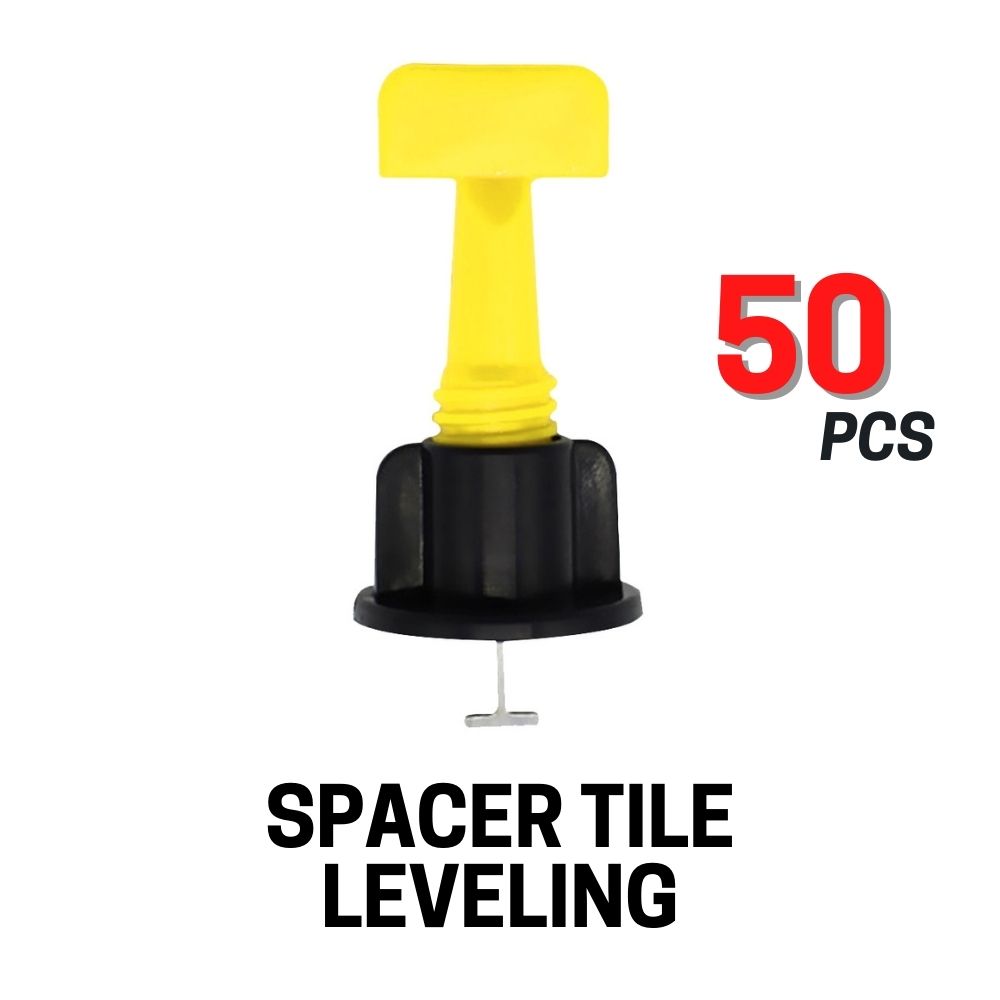 50pcs/set Wall Floor Tile Leveling System Wrench Leveler Spacers Reusable Tile Lantai Jubin Installation Construction