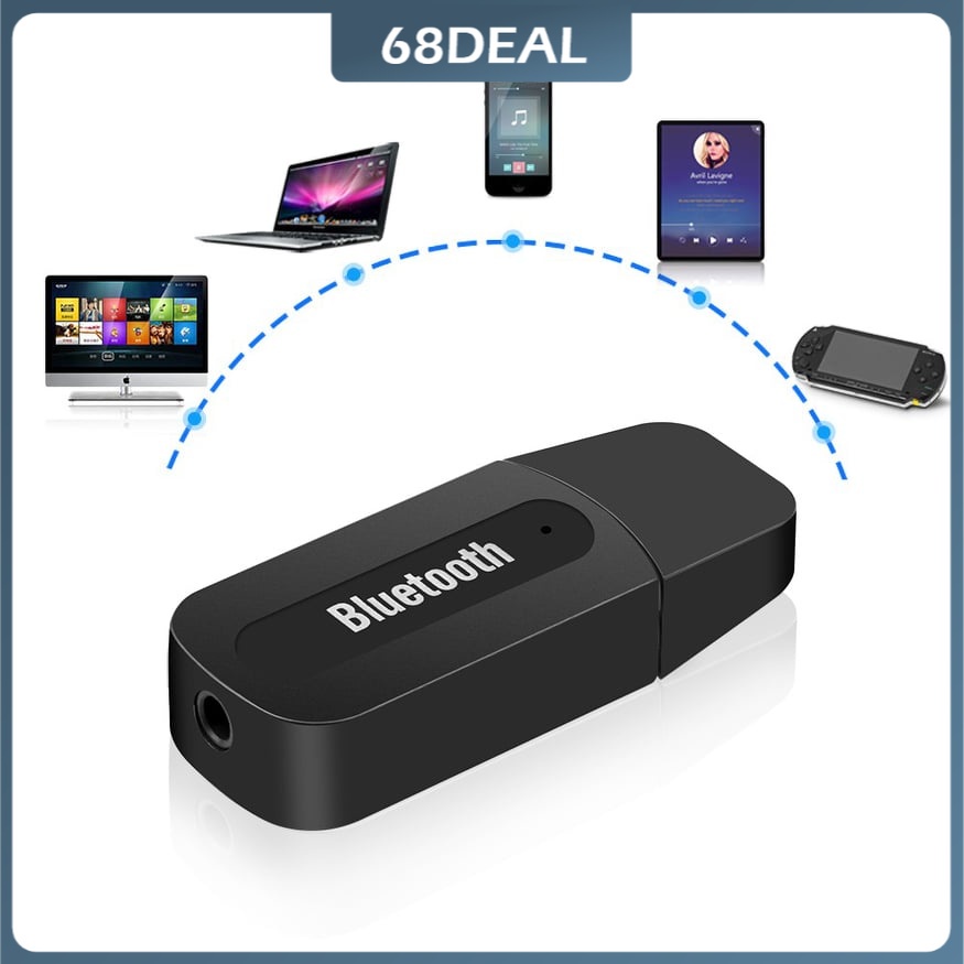 [Johor Stock] Bluetooth Audio Receiver Transmitter Mini Stereo Bluetooth AUX RCA USB 3.5mm Jack For Smart phone Wireless